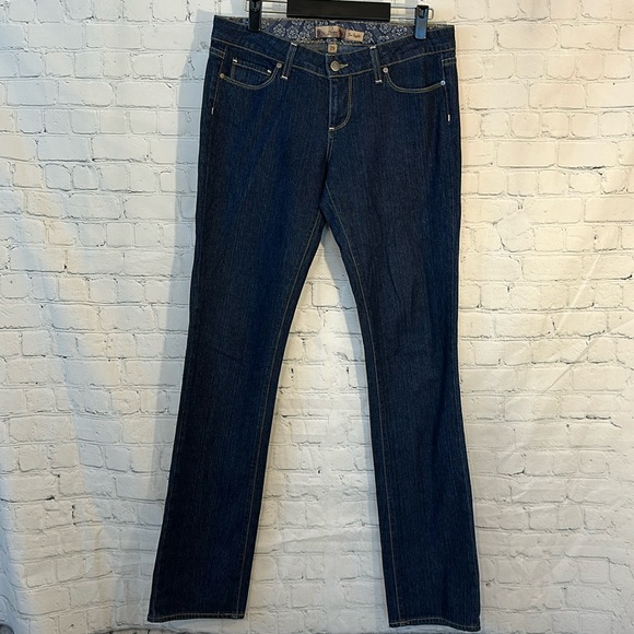Paige premium denim blue heights mid rise jeans - Picture 1 of 9